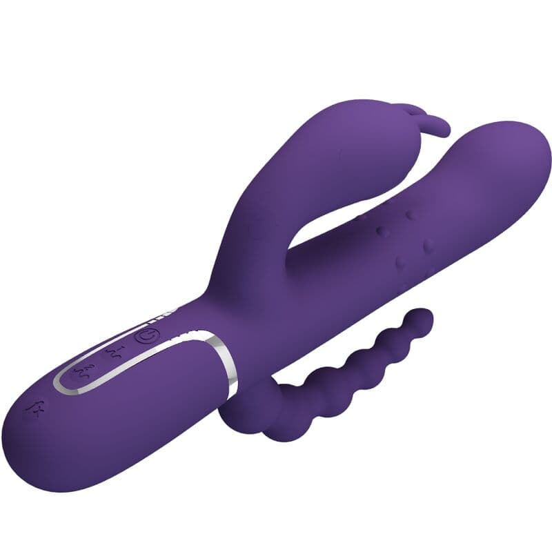 PRETTY LOVE - CAMMY TRIPLE VIBRATOR MULTIFUNCTION 4 IN 1 PURPLE thumb 4