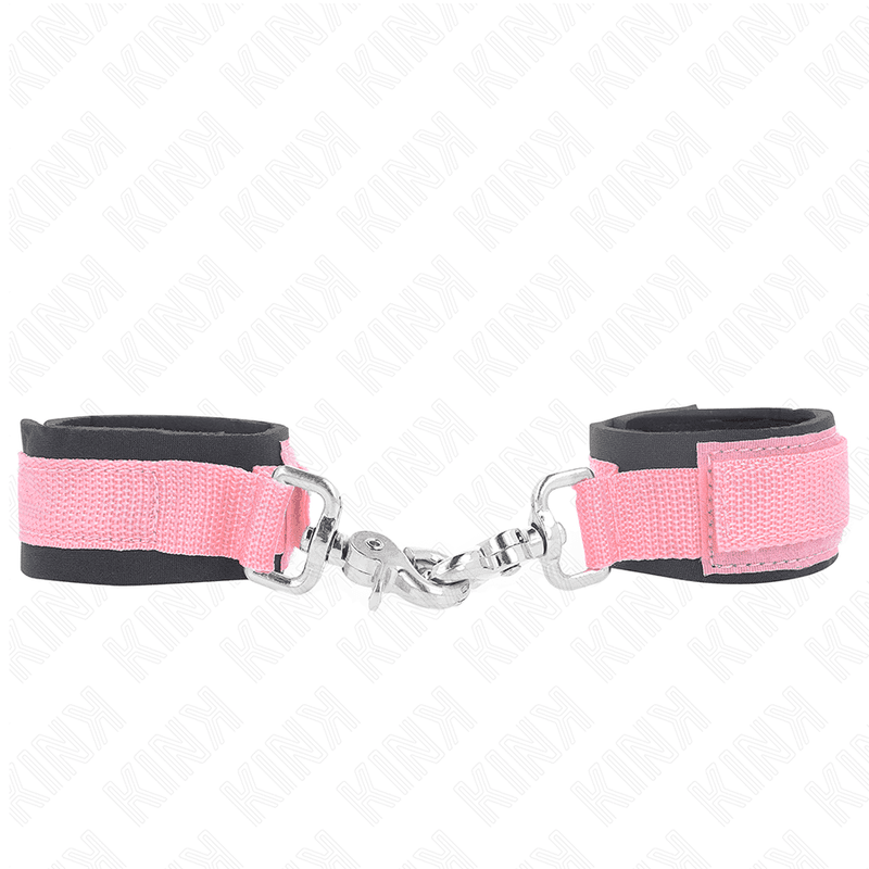 KINK - ADJUSTABLE NEOPRENE WRIST RESTRAINTS PINK ADJUSTABLE 22-34 CM thumb 2