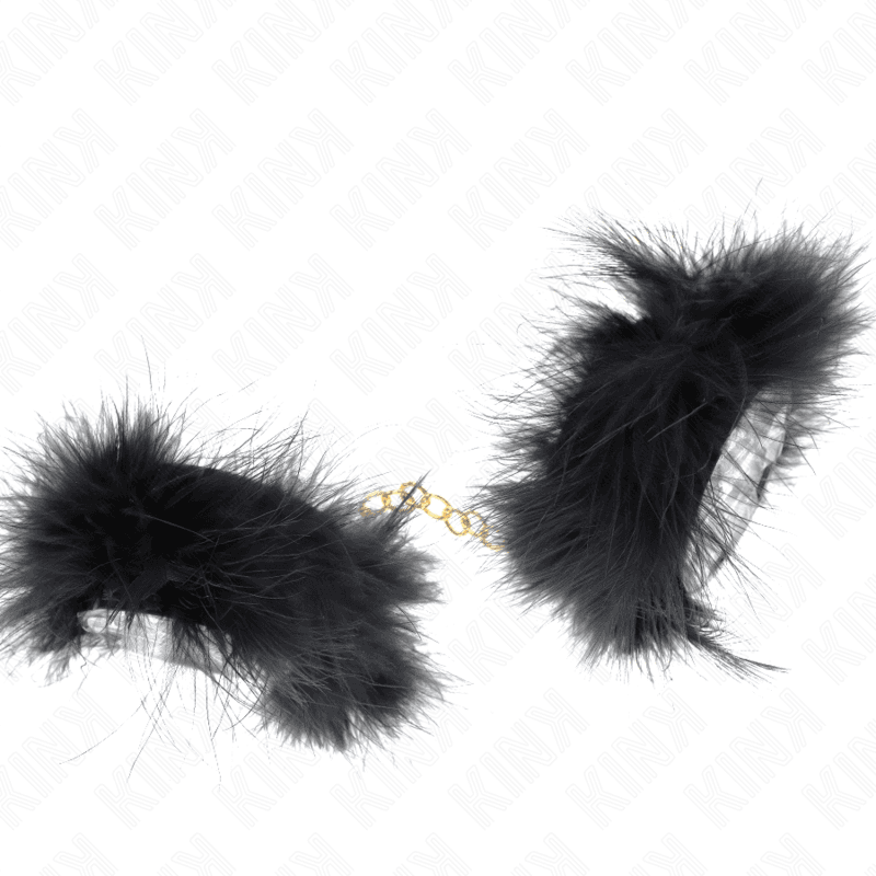 KINK - FEATHER HAND CUFFS WITH GOLD CHAIN MODEL 0 thumb 4