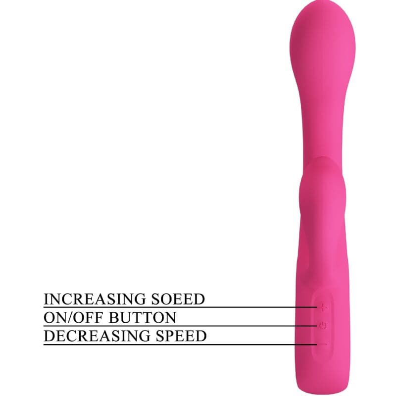 PRETTY LOVE - FRITZ RABBIT VIBRATOR 12 VIBRATIONS PINK thumb 6