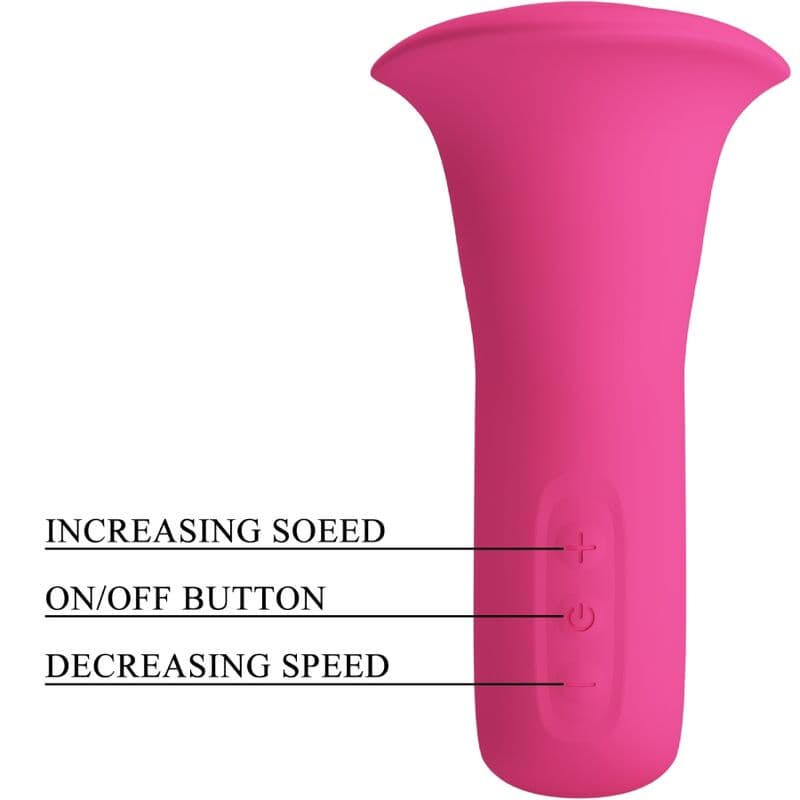 PRETTY LOVE - CLYDE ORAL VIBRATOR VIBRATING TONGUE 12 VIBRATIONS PINK thumb 7