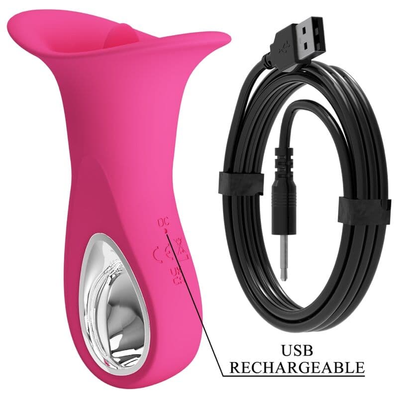 PRETTY LOVE - CLYDE ORAL VIBRATOR VIBRATING TONGUE 12 VIBRATIONS PINK thumb 8
