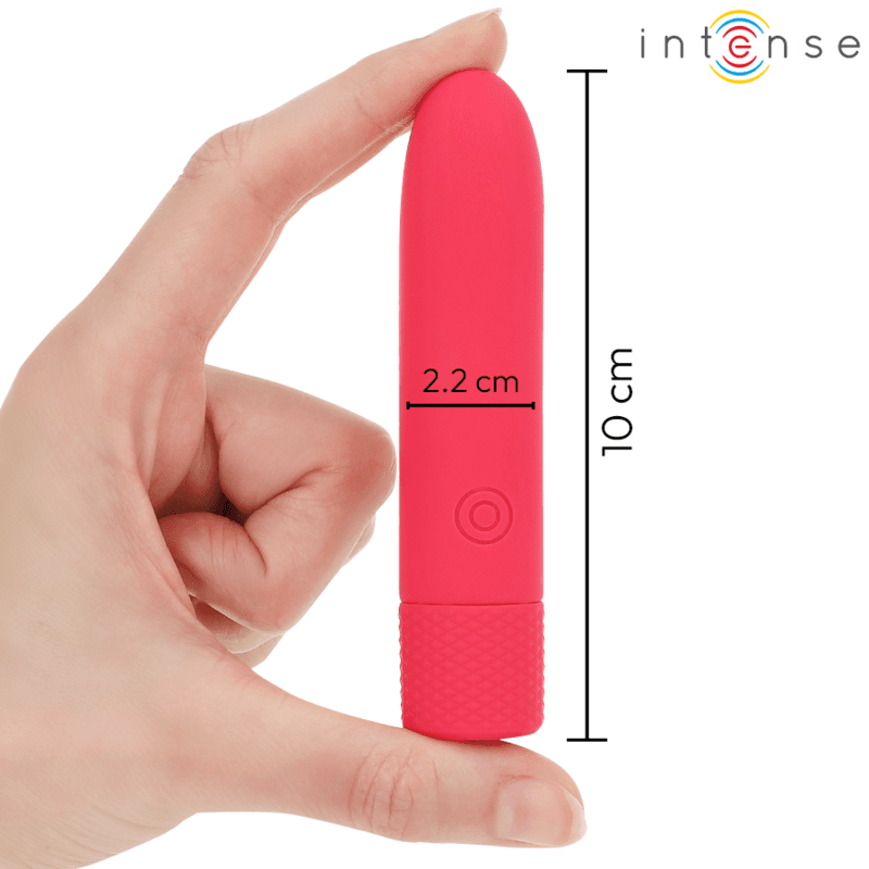 INTENSE - SYMONE USB RECHARGEABLE VIBRATING BULLET 8 VIBRATIONS RED 10 X 2.2 CM thumb 4