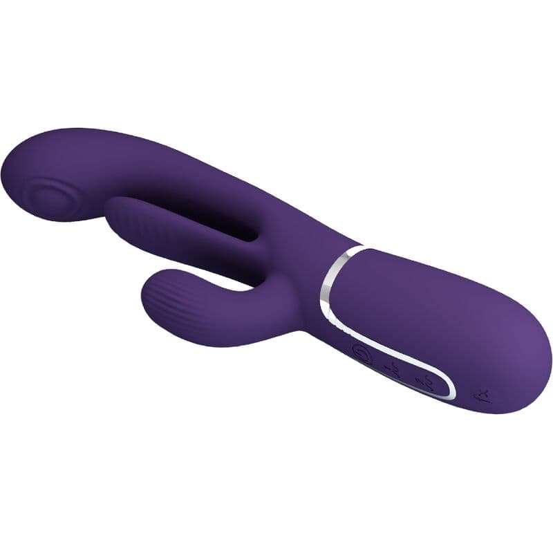 PRETTY LOVE - SHANIA TRIPLE RABBIT VIBRATOR MULTIFUNCTION PURPLE thumb 5