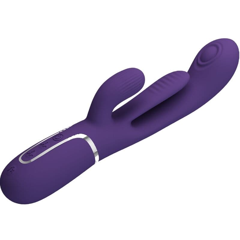 PRETTY LOVE - SHANIA TRIPLE RABBIT VIBRATOR MULTIFUNCTION PURPLE thumb 4