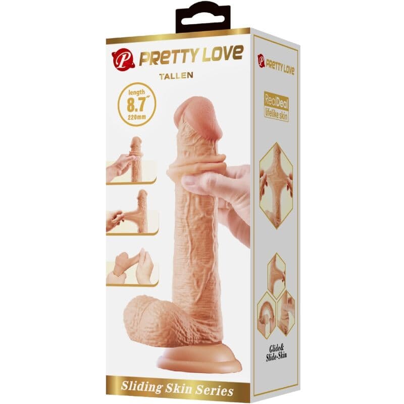 PRETTY LOVE - TALLEN REALISTIC DILDO 22 CM FLESH thumb 6