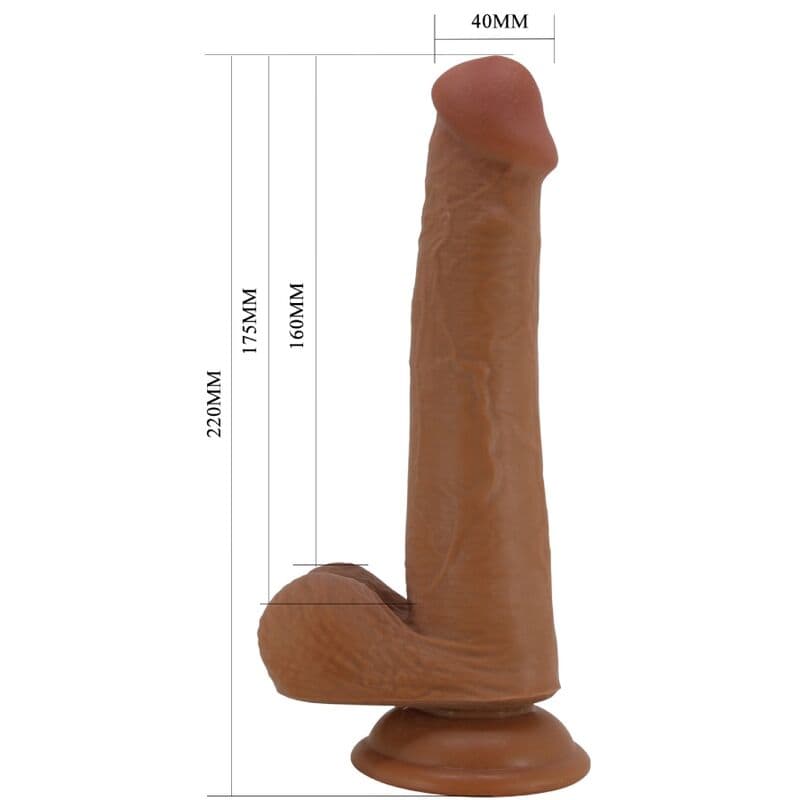 PRETTY LOVE - TALLEN REALISTIC DILDO 22 CM BROWN thumb 5