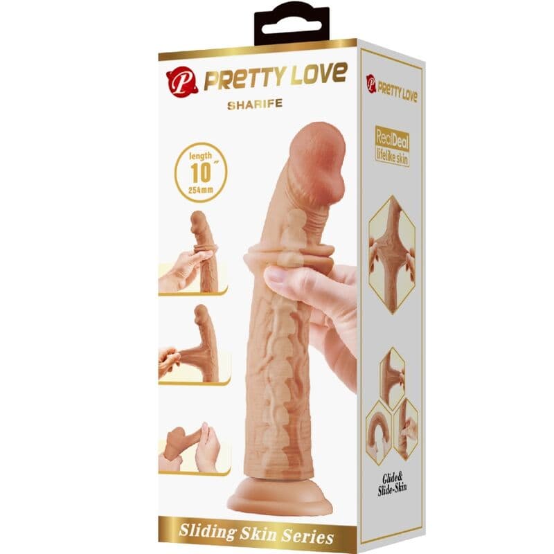 PRETTY LOVE - SHARIFE REALISTIC DILDO 25 CM FLESH thumb 6