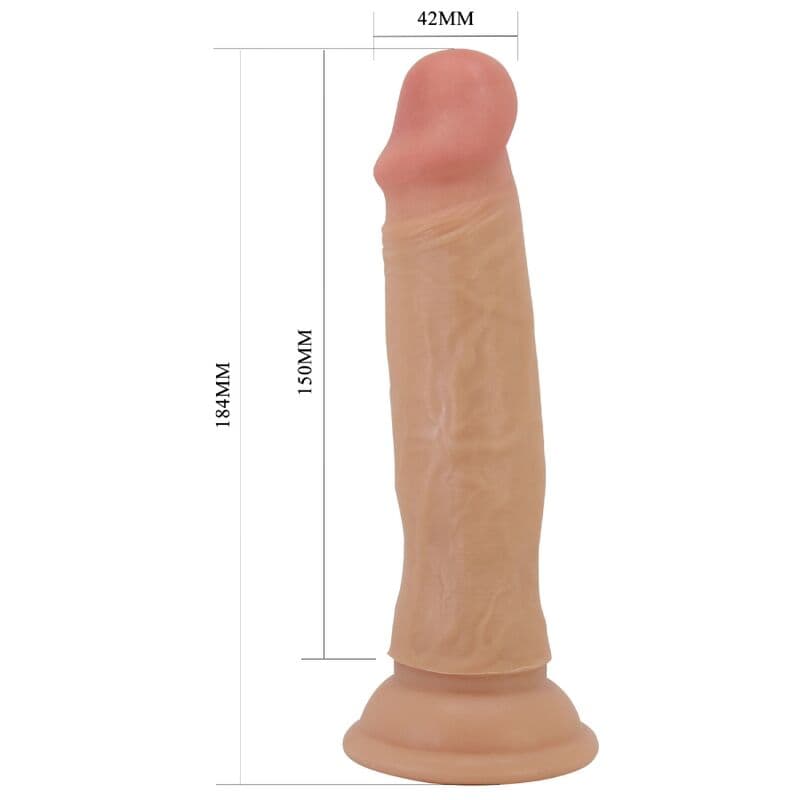 PRETTY LOVE - QUENTIN REALISTIC DILDO 18 CM FLESH thumb 5