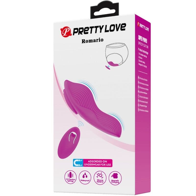 PRETTY LOVE - ROMARIO LAY-ON CLITORIS STIMULATOR REMOTE CONTROL PINK thumb 9