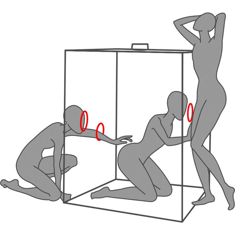 SECRET DOME - KINK CLUB CABIN SCANDALE BLACK & RED thumb 7