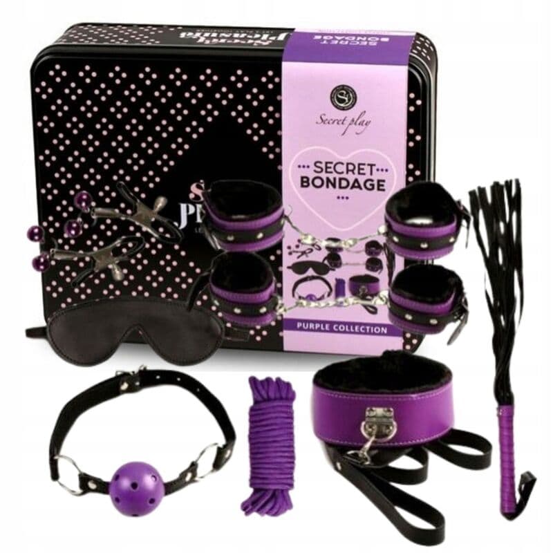 SECRETPLAY - BDSM SET 8PCS PURBLE /BLACK thumb 3