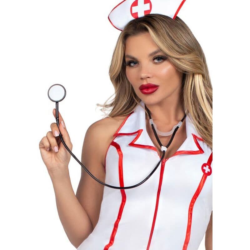 LEG AVENUE - HEAD NURSE COSTUME WHITE S/M thumb 5