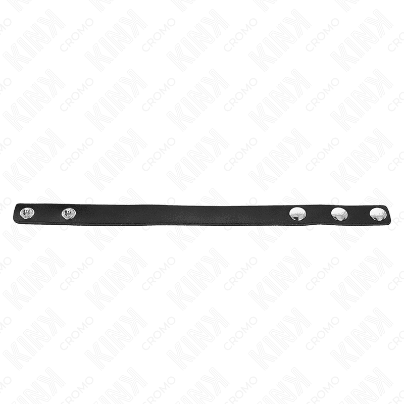 KINK - LEATHER PENIS RING WITH PRESSURE CLOSURE 21.5 X 1.5 CM thumb 4