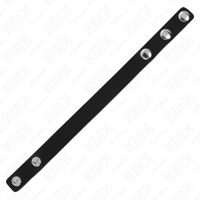 KINK - LEATHER PENIS RING WITH PRESSURE CLOSURE 21.5 X 1.5 CM thumb 5