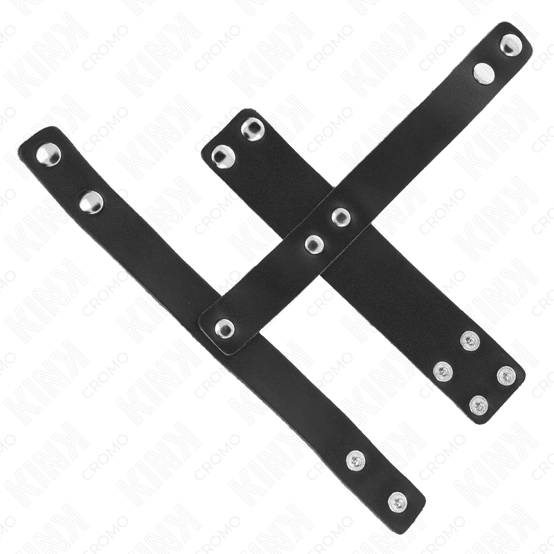 KINK - LEATHER PENIS CAGE RING WITH ADJUSTABLE BALL DIVIDER thumb 4