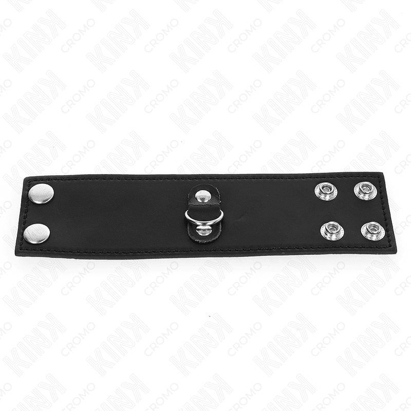 KINK - LEATHER PENIS RING WITH PRESSURE CLOSURE 18 X 5 CM thumb 3