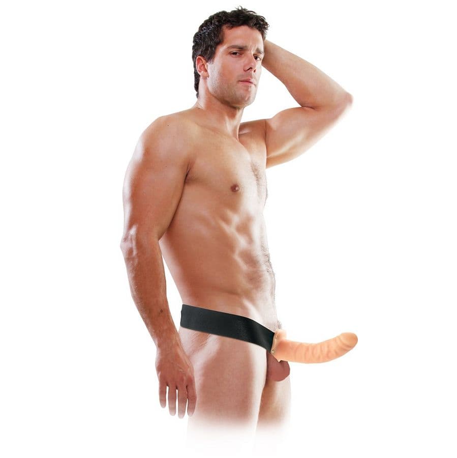 FETISH FANTASY SERIES - 19 CM HOLLOW STRAP-ON NATURAL thumb 3