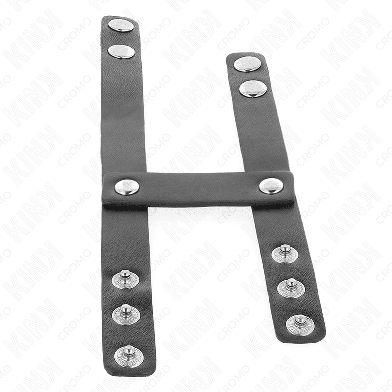 KINK - ADJUSTABLE DOUBLE LEATHER PENIS RING thumb 7