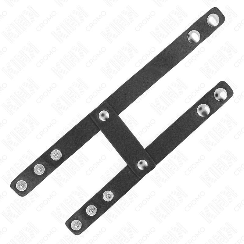 KINK - ADJUSTABLE DOUBLE LEATHER PENIS RING thumb 8