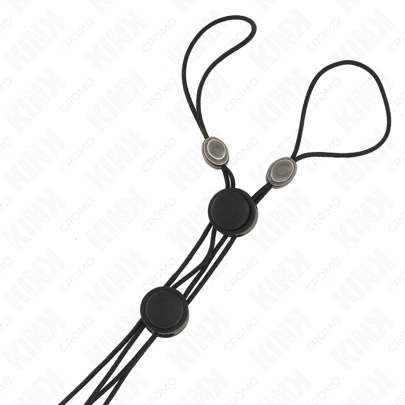 KINK - BLACK DETAIL NIPPLE CLAMPS WITH BLACK ELASTIC thumb 2