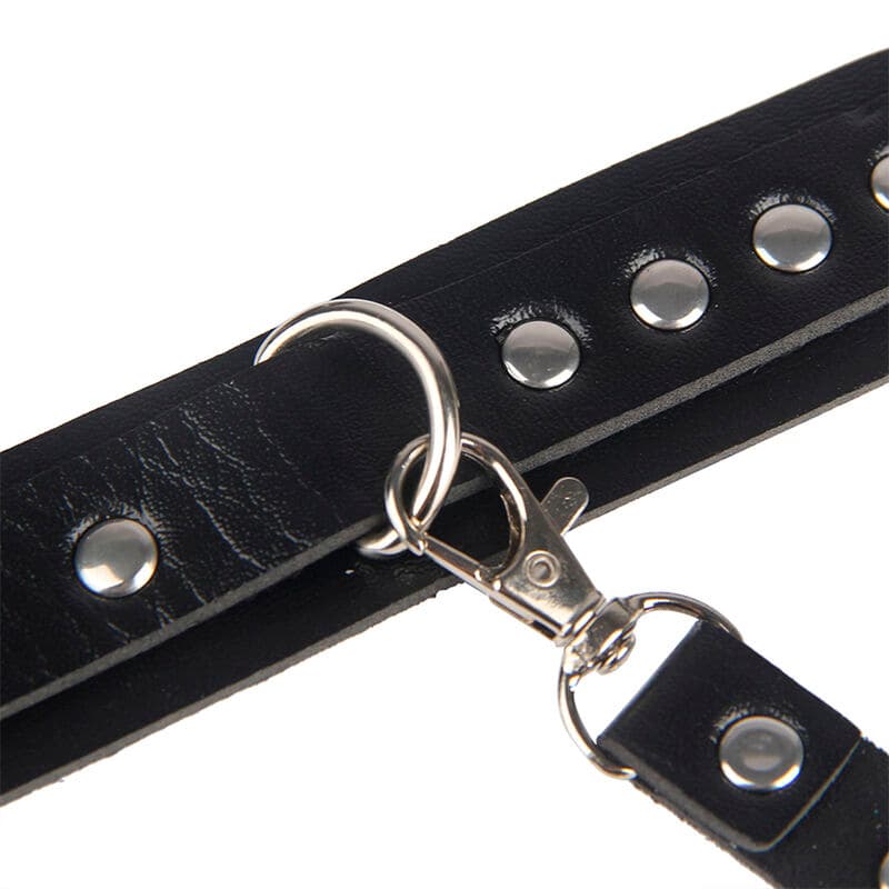 SUBBLIME - 953690 HANDCUFFS WITH BONDAGE BELT BLACK ONE SIZE thumb 7