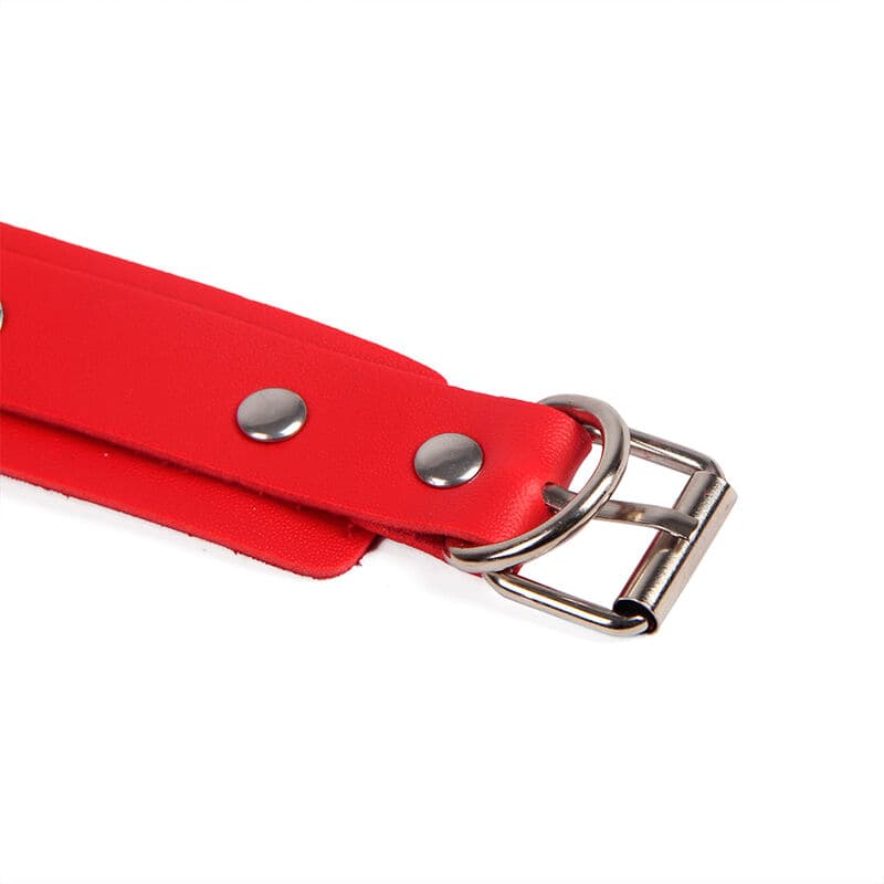 SUBBLIME - 953706 HANDCUFFS WITH BONDAGE BELT RED ONE SIZE thumb 7
