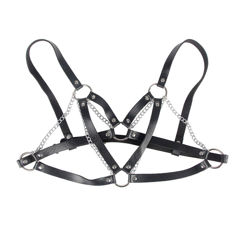 SUBBLIME - 953713 PUNK BONDAGE BELT METAL BUCKLE BLACK ONE SIZE thumb 4