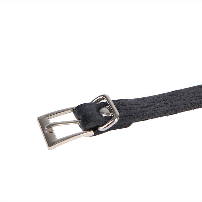 SUBBLIME - 953713 PUNK BONDAGE BELT METAL BUCKLE BLACK ONE SIZE thumb 6