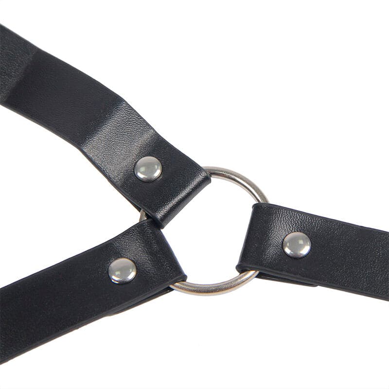 SUBBLIME - 953720 BONDAGE LEATHER STRAP BREAST CLAMPS BLACK ONE SIZE thumb 3