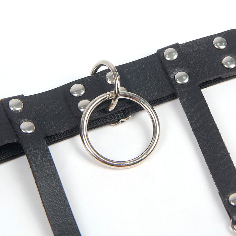SUBBLIME - 953744 ADJUSTABLE LEATHER PUNK GARTER BLACK ONE SIZE thumb 7