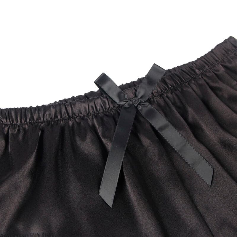 SUBBLIME - 953935 CASUAL SILK NIGHTGOWN + LACE PANTS BLACK S/M thumb 5