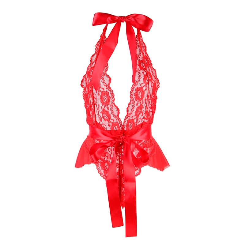 SUBBLIME - 953980 SEXY BODY WITH RUFFLES + BELT RED L/XL thumb 4