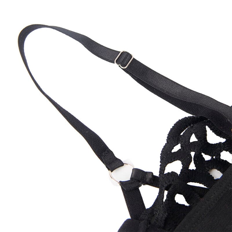 SUBBLIME - 954055 SEXY LACE BODYSUIT BLACK S/M thumb 6