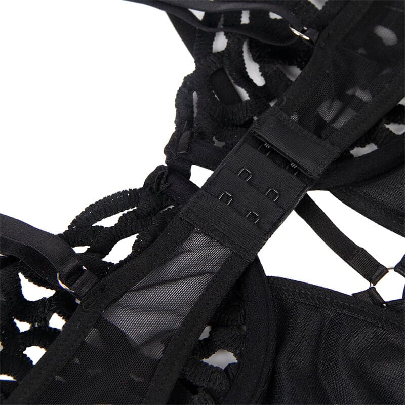 SUBBLIME - 954055 SEXY LACE BODYSUIT BLACK S/M thumb 10
