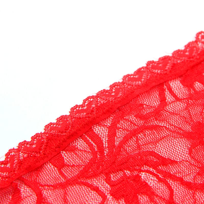 SUBBLIME - 954208 LACE BABYDOLL WITH ADJUSTABLE STRAPS RED S/M thumb 8