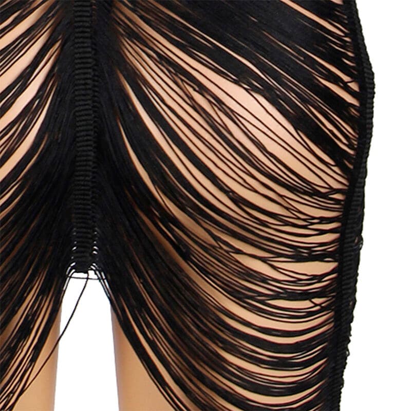 SUBBLIME - 954222 STRAPPY DRESS + THONG BLACK S/M thumb 5