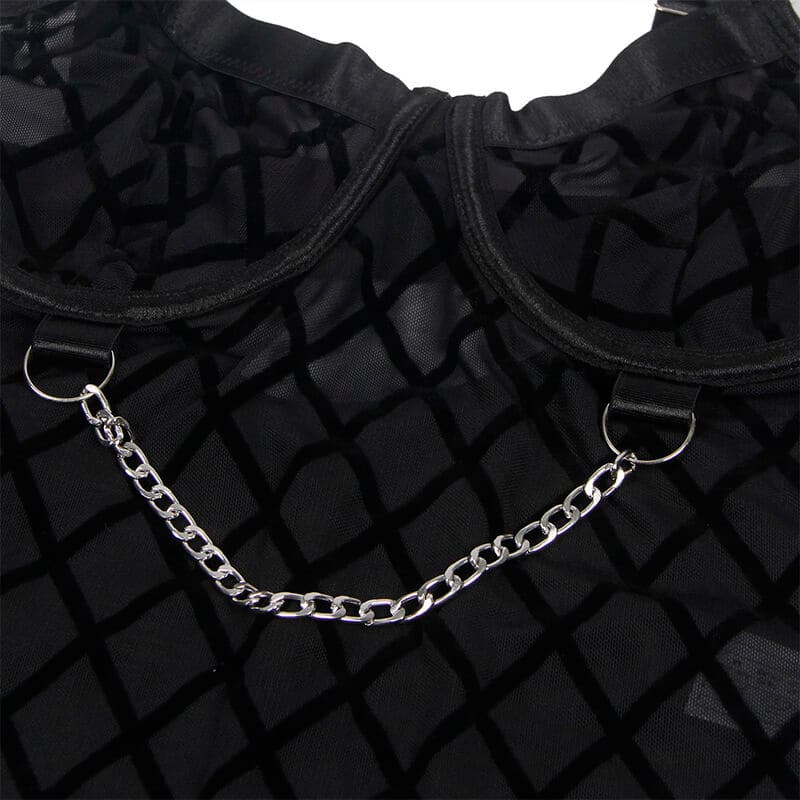SUBBLIME - 954260 BODY WITH CHAINS + GARTER BELT BLACK S/M thumb 9