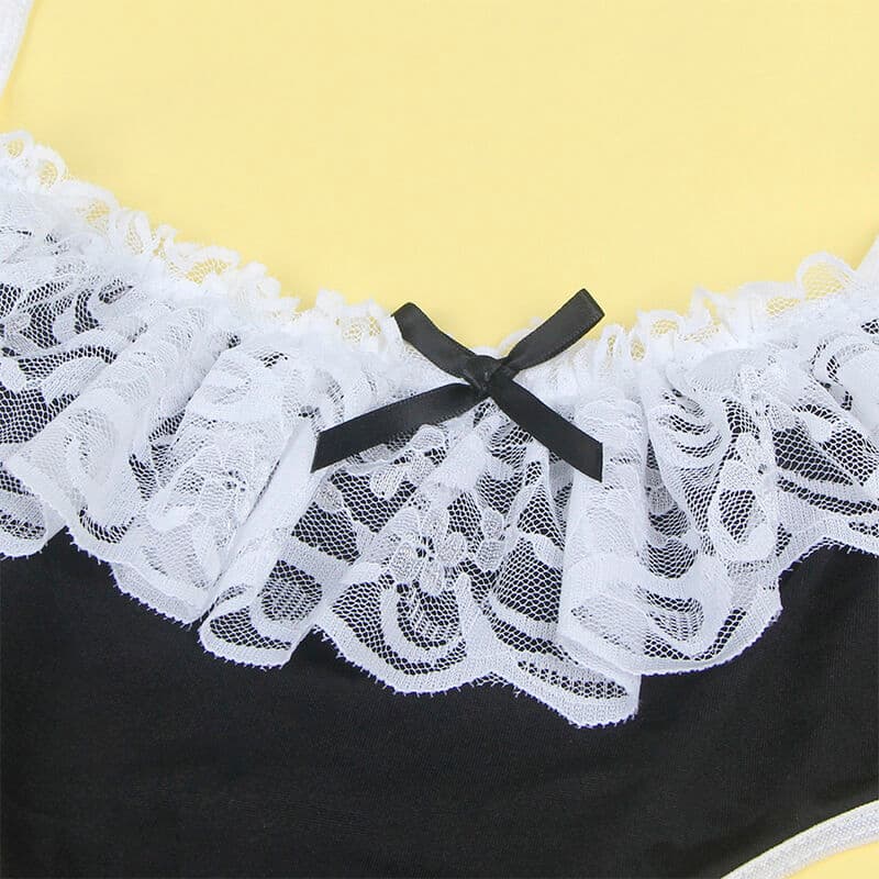 SUBBLIME - 954307 SEXY MAID COSTUME BLACK/WHITE S/M thumb 5