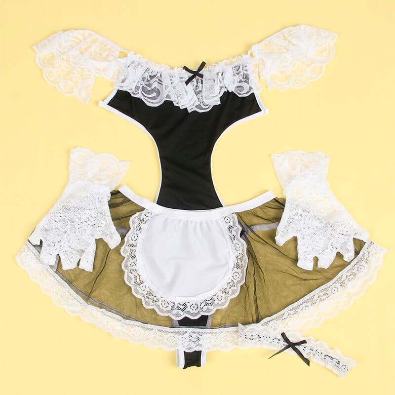 SUBBLIME - 954307 SEXY MAID COSTUME BLACK/WHITE S/M thumb 4