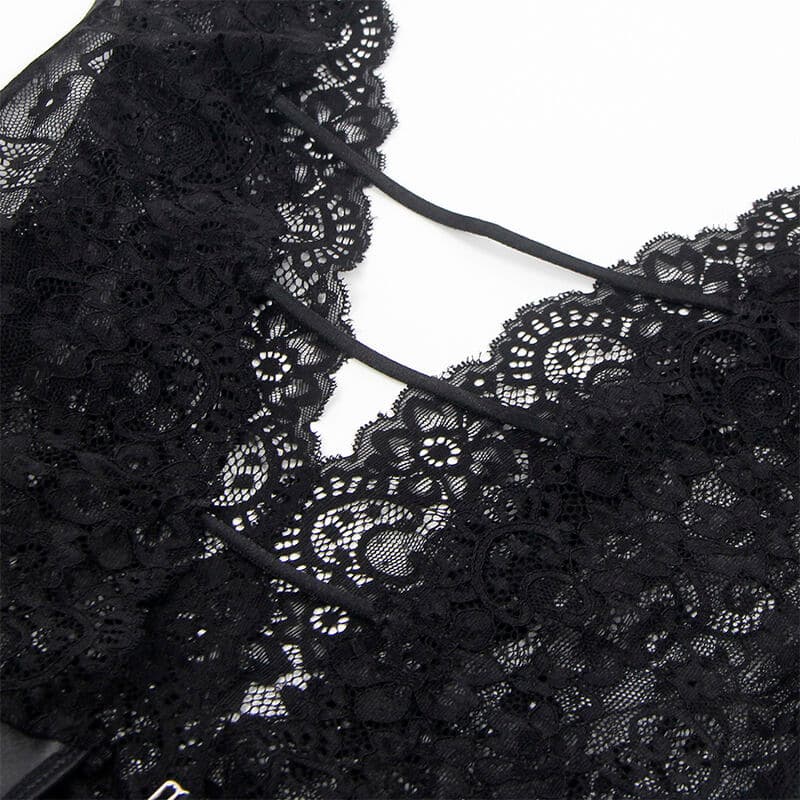 SUBBLIME - 954390 SEXY BODY WITH GARTER BELT BLACK L/XL thumb 7