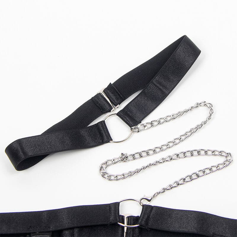 SUBBLIME - 954390 SEXY BODY WITH GARTER BELT BLACK L/XL thumb 9