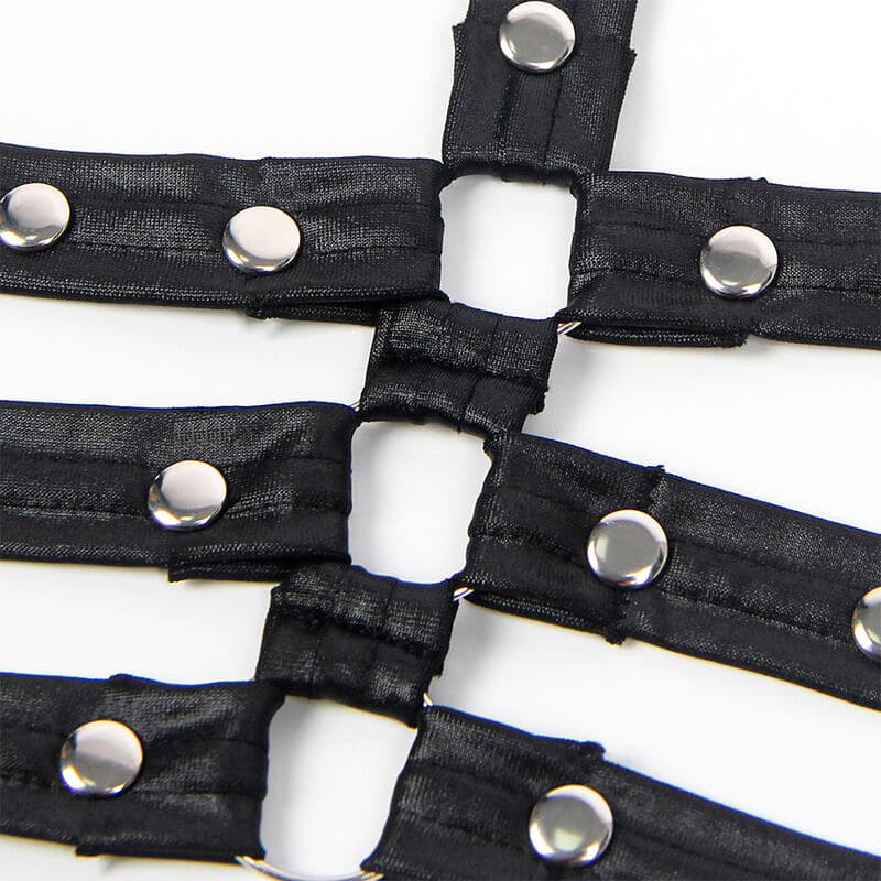 SUBBLIME - 954413 LEATHER BONDAGE BODY BLACK L/XL thumb 6