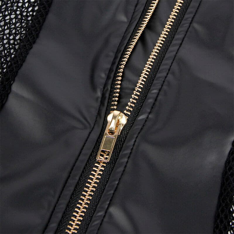 SUBBLIME - 954451 SEXY MESH DRESS LEATHER BLACK L/XL thumb 7