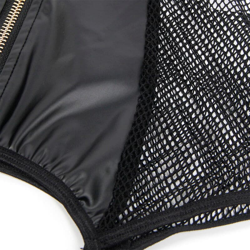 SUBBLIME - 954451 SEXY MESH DRESS LEATHER BLACK L/XL thumb 8