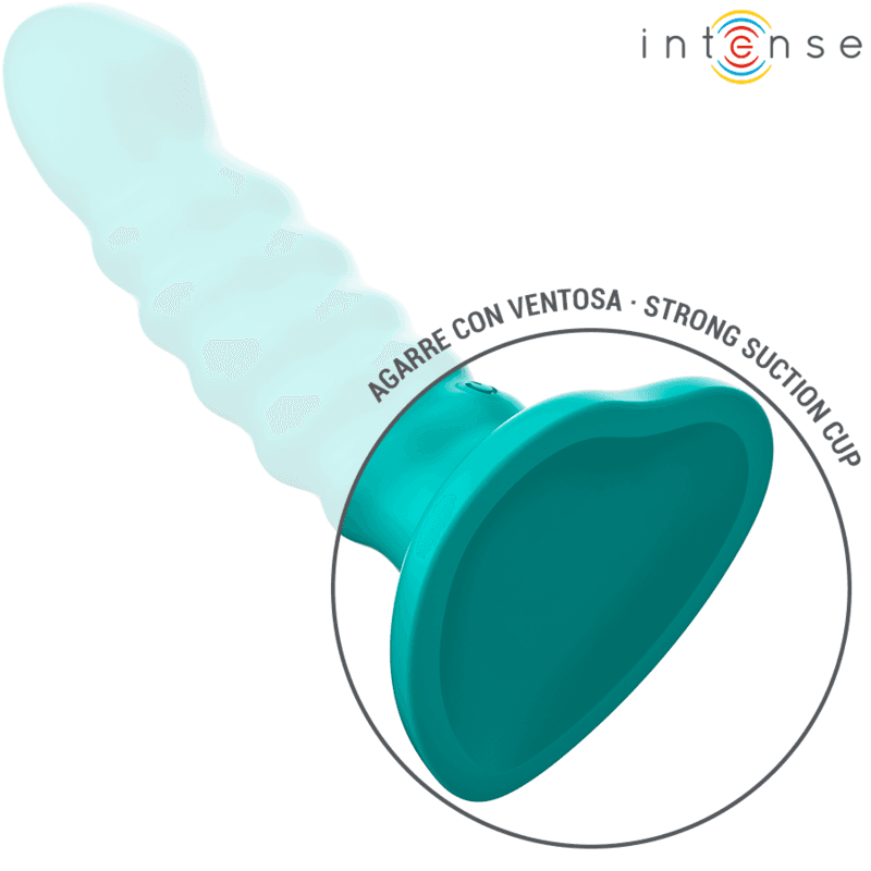 INTENSE - BUFFY VIBRATOR SIZE S SPIRAL DESIGN 10 VIBRATIONS BLUE REMOTE CONTROL thumb 6