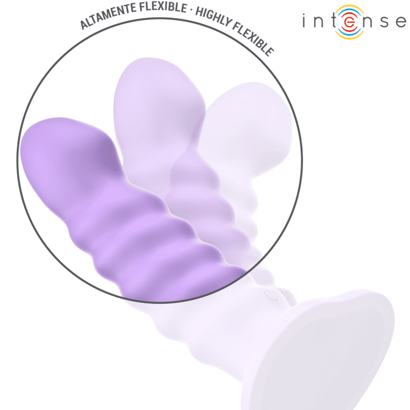 INTENSE - BRENDA VIBRATOR SIZE M SPIRAL DESIGN 10 VIBRATIONS PURPLE REMOTE CONTROL thumb 6
