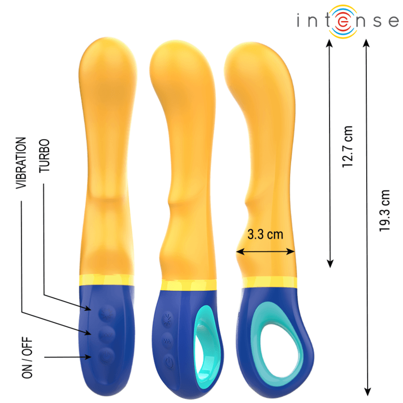 INTENSE - SHAGGY G-SPOT VIBRATOR YELLOW thumb 2