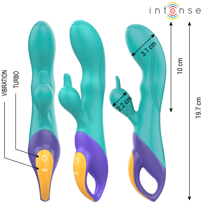 INTENSE - FRED RABBIT VIBRATOR BLUE thumb 2
