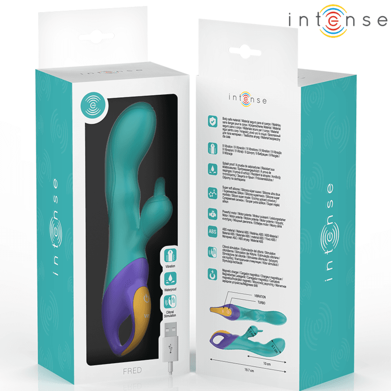 INTENSE - FRED RABBIT VIBRATOR BLUE thumb 6
